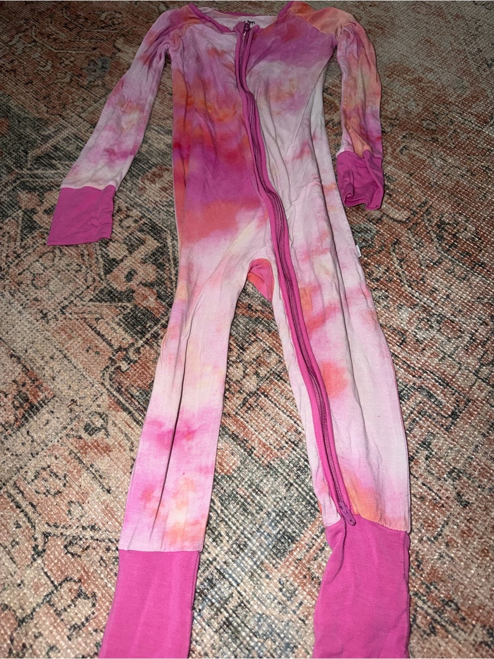 Little Sleepies Tie Dye Pink Pajamas size 2t
